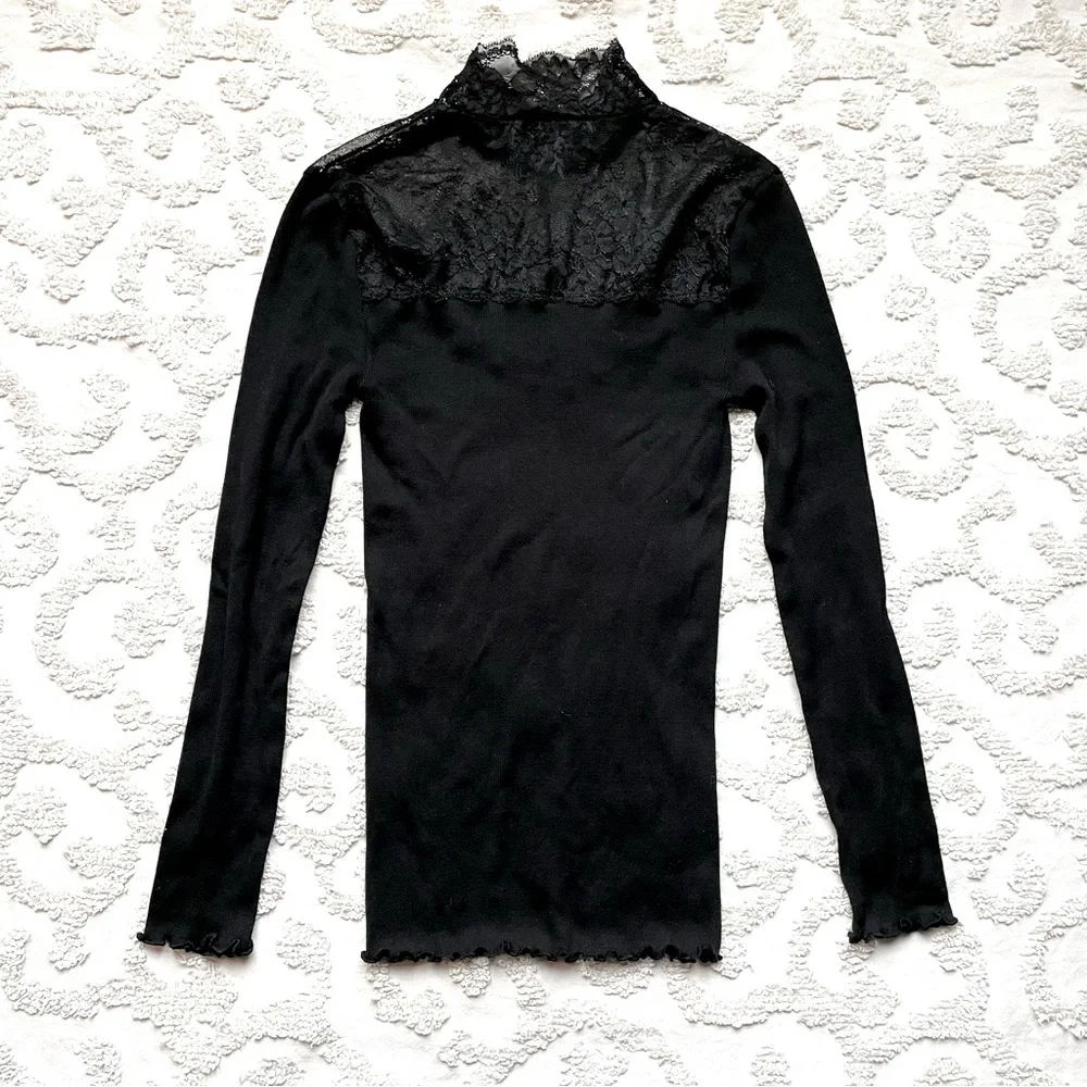 All Black Lace Dressy top x small from Rosemunde - Picture 2 of 8